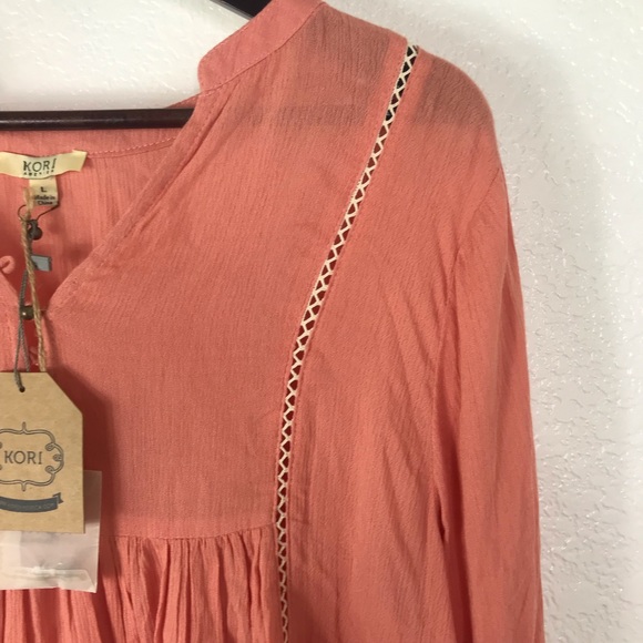 Kori America | Boho Balloon Sleeve Dress - Picture 9 of 12